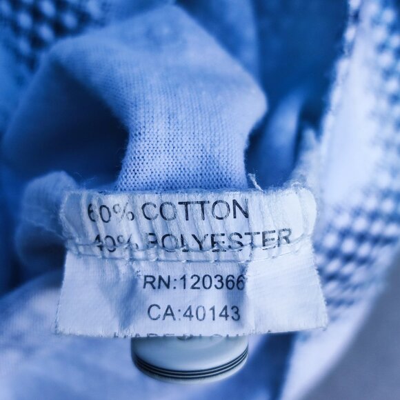 Sergio Louise Golf Polo shirt men size L blue and white colour geometric pattern - Picture 5 of 8